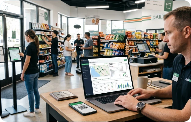 Retail and franchise stores using MyTimeBooth