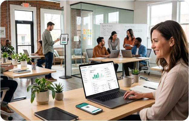 Small offices using MyTimeBooth